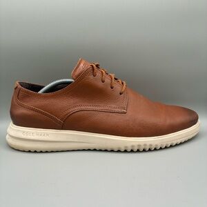 Cole Haan Grand+ Ultra Oxford Dress Shoes Mens 12 M British Tan Plain Toe C36935